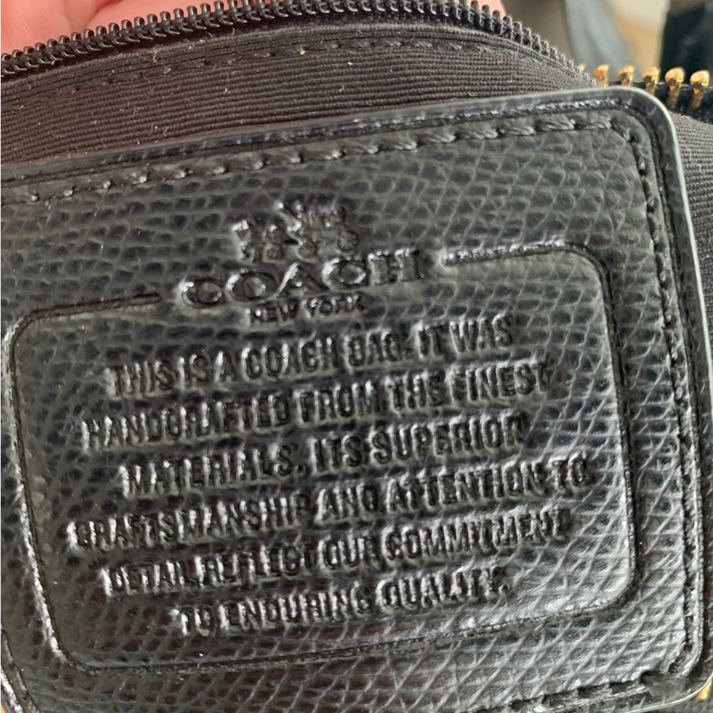 Coach Christie Carryall Black Pebbled Leather Satchel with Gold Hardware - Picture 9 of 9